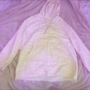 White/cream hoodie pullover